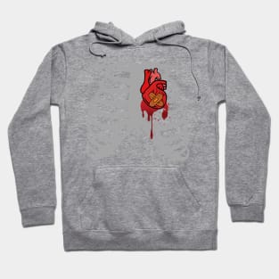 Halloween Costume Ribcage Bleeding Heart Funny Spooky Scary Skeleton Gift Hoodie